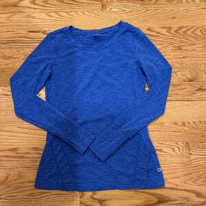 GAP Blue Striped Long Sleeve Top
